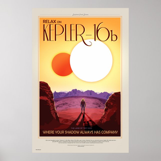 NASA Future Travel Poster - Entspannen Sie sich au (Vorne)