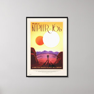 NASA Future Travel Poster - Entspannen Sie sich au Leinwanddruck