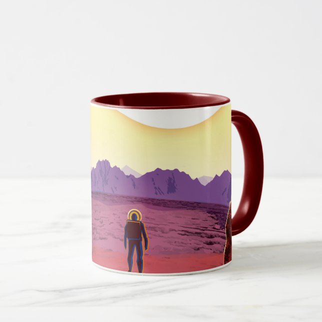 NASA Future Travel Poster - Entspannen Sie sich au Tasse (VorderseiteRechts)