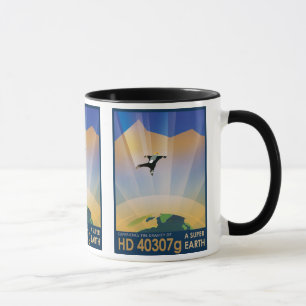 NASA Future Travel Sci Fi Poster - Super Earth Tasse