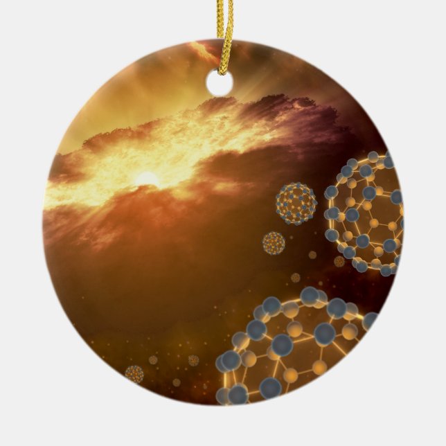 NASA Größte Molecule Buckyballs Keramikornament (Vorne)