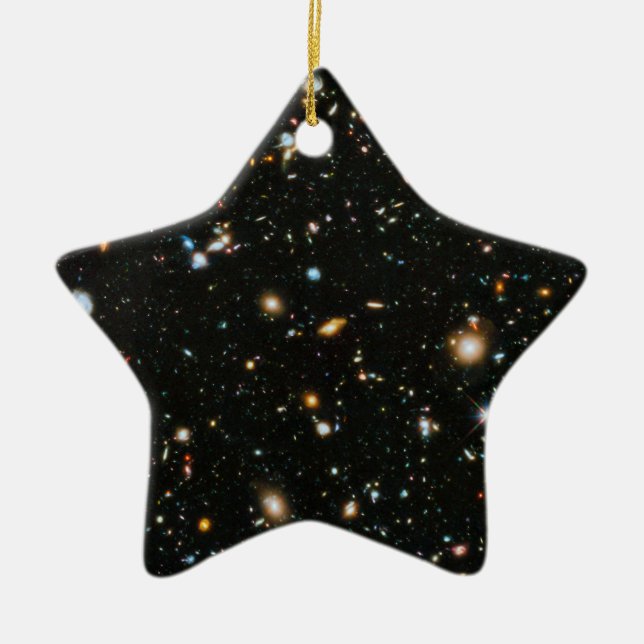 NASA Hubble Ultra Deep Field Galaxien Keramikornament (Vorne)