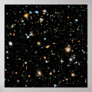 NASA Hubble Ultra Deep Field Galaxien Poster
