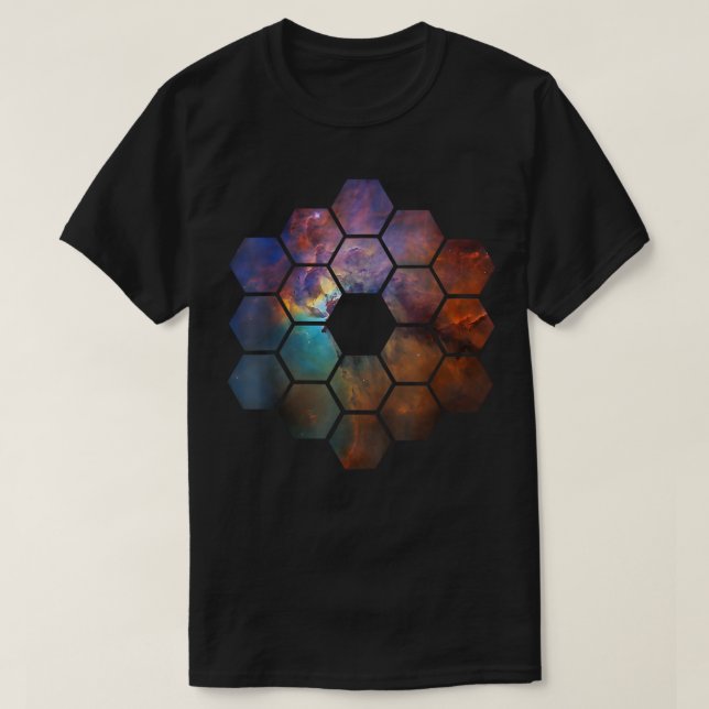 NASA James Webb Space Telescope JWST Science Unifo T-Shirt (Design vorne)