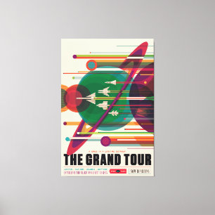 NASA/JPLSs Retro Space Poster Leinwanddruck