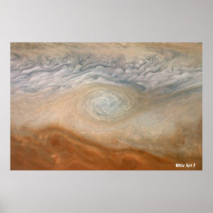 NASA/ Juno / Jupiter / White Spot Z / Poster