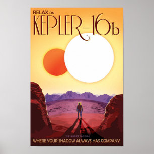 Nasa / Kepler 16b / Travel Poster