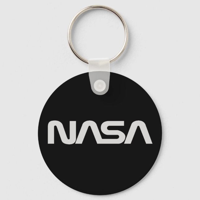 NASA-Logo für graue Würmer Schlüsselanhänger (Vorderseite)