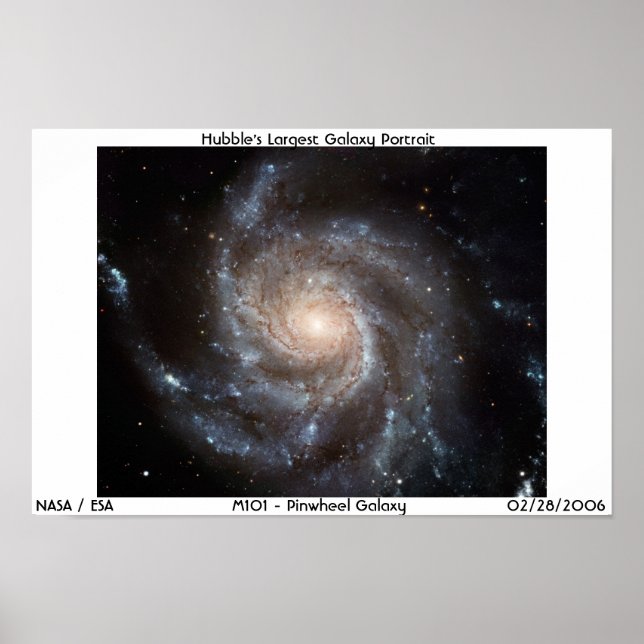NASA/M101 Pinwheel Poster (Vorne)