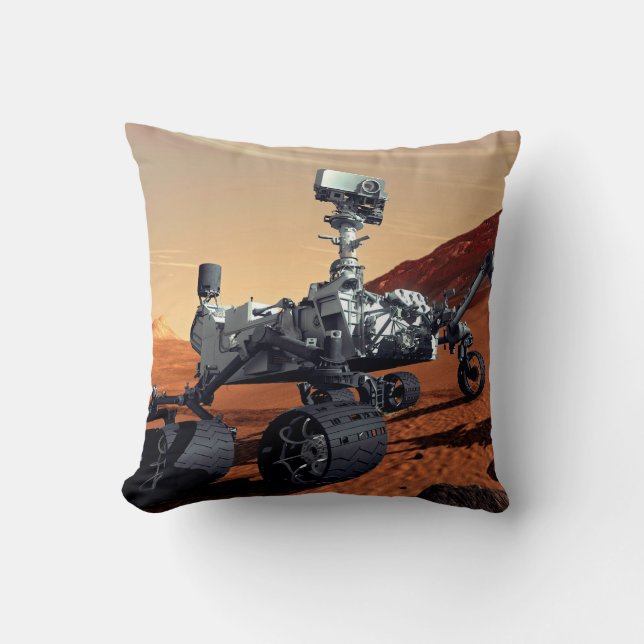 NASA-Mars Neugier Rover Artist Concept Kissen (Vorderseite)