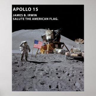 Nasa Moon Landing Apollo 15 Mondmodul 1971 Poster