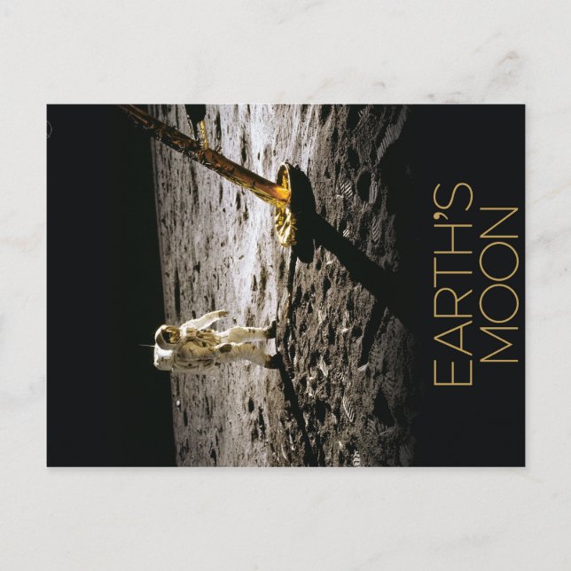 NASA Moon Poster 4 Postkarte (Vorderseite)