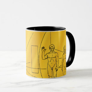 NASA Pioneer 10 Raumsonde Goldplakette Tasse
