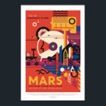 NASA - Reiseplakat für Retro-Mars Poster<br><div class="desc">Das Mars Tour Image ist eine Fortsetzung der Exoplanet Travel Bureau Series von JPL. Es verbindet Raketen,  Flugzeug,  Landwirtschaft und einen Rover zu einer Szene imaginärer menschlicher Präsenz. Credit NASA/JPL Caltech.</div>