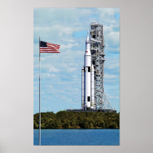 NASA SLS Space Launch System Raketenstartplatz Poster
