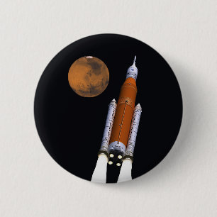 NASA SLS Weltraumstartsystem Button