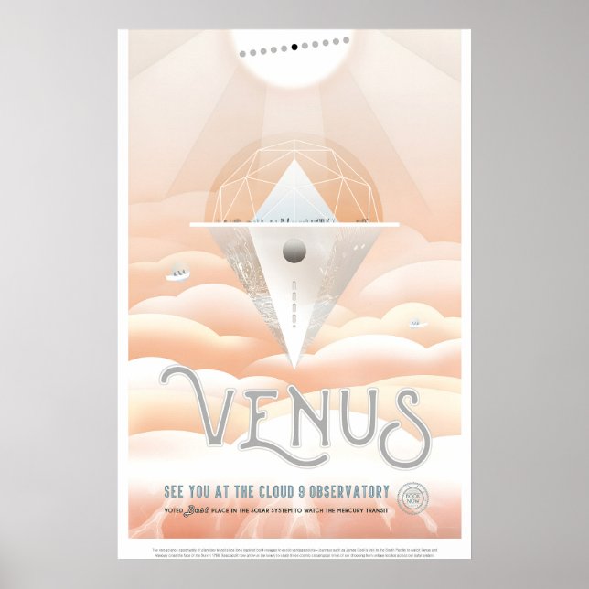 Nasa Space Poster, Retro Wall Art, Space Travel Poster (Vorne)