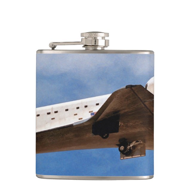 NASA Space Shuttle Atlantis STS-30 Landing Flachmann (Vorderseite)