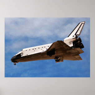 NASA Space Shuttle Atlantis STS-30 Landung Poster