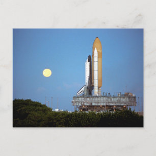 NASA Space Shuttle Atlantis STS-86 Startrollout Postkarte