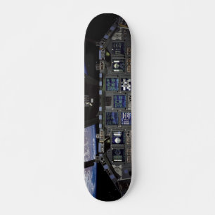 NASA-Space-Shuttle-Cockpit-Ansicht des Fensters im Skateboard