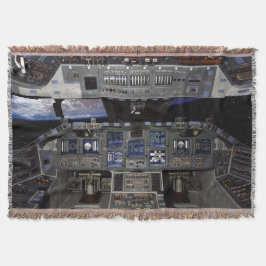 NASA Space Shuttle Cockpit Earth Orbit Window View Decke