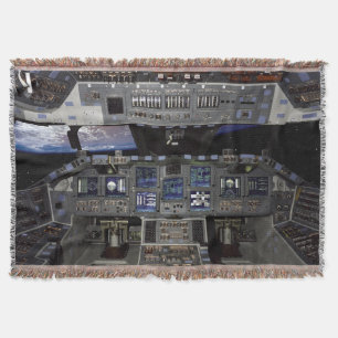 NASA Space Shuttle Cockpit Earth Orbit Window View Decke