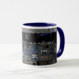 NASA Space Shuttle Cockpit Earth Orbit Window View Tasse
