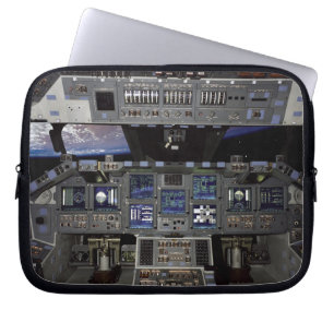 NASA-Space-Shuttle-Cockpit-Erdblick-Fensteransicht Laptopschutzhülle