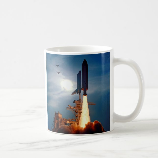NASA Space Shuttle Discovery Start STS-64 Kaffeetasse (Rechts)