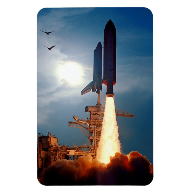 NASA Space Shuttle Discovery Start STS-64 Magnet (Vertikal)