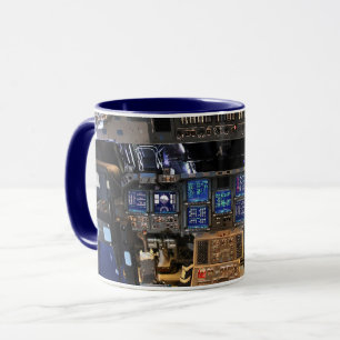 NASA Space Shuttle Endeavour Flugdeck Cockpit Tasse