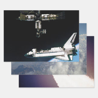NASA Space Shuttle-Fotos Geschenkpapier Set