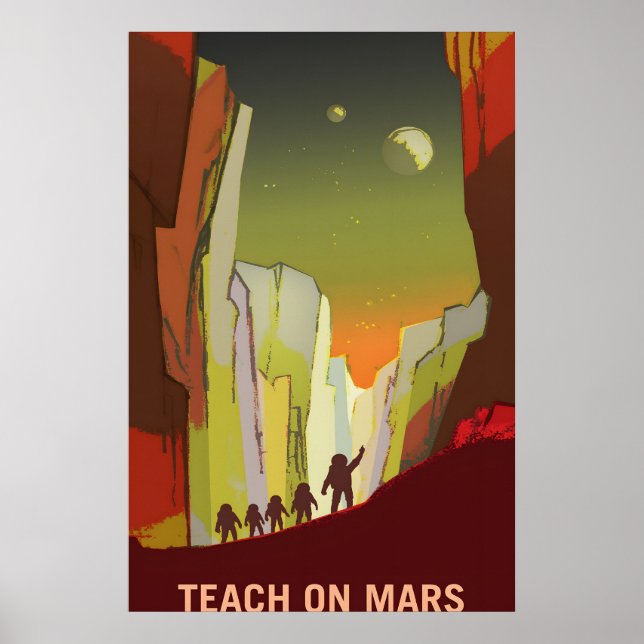 NASA STS-123 Space Shuttle Leaving the ISS Poster (Vorne)