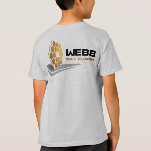 NASA Webspace Telescope Mercury Gray Kids" T-Shirt