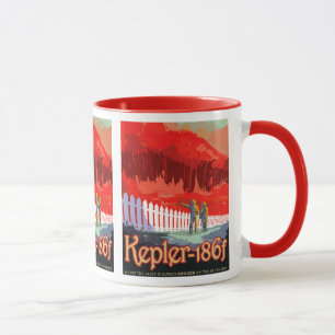NASA Zukunft Reise Sci-Fi Poster - Kepler 186f Tasse