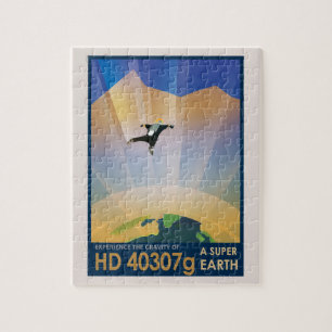 NASA Zukunft Reise Sci-Fi Poster - Supererde