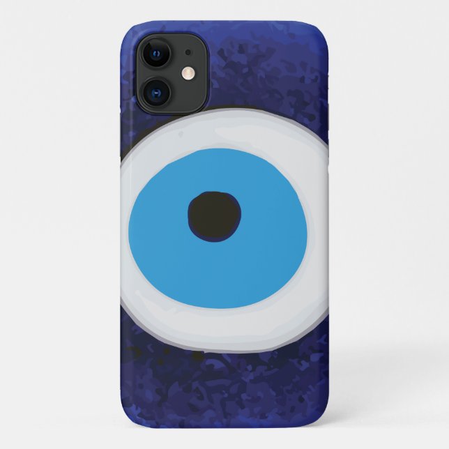 Nasar Evil Eye Protection Amulet Blue Beet Symbol Case-Mate iPhone Hülle (Rückseite)