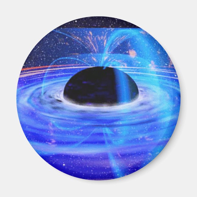 Nasas blaues schwarzes Loch Magnet (Vorne)