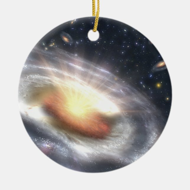 NASAs Quasar Black Hole Keramik Ornament (Vorne)