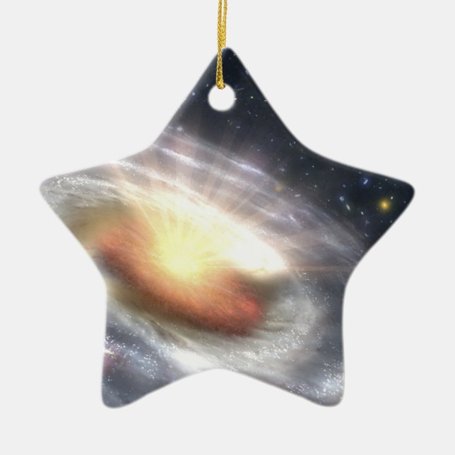 NASAs Quasar Black Hole Keramikornament (Vorne)