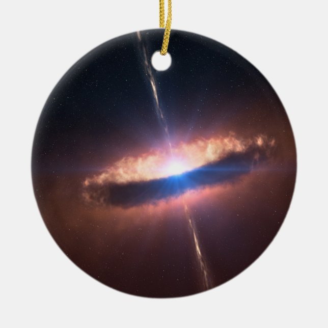 NASAs SIG10-012 Festplattengalaxie Keramikornament (Vorne)