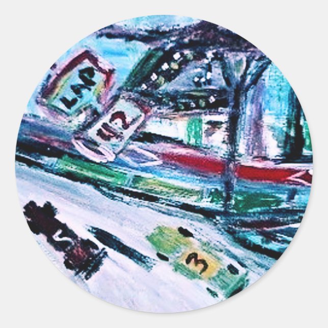 NASCAR RUNDER AUFKLEBER (Vorderseite)