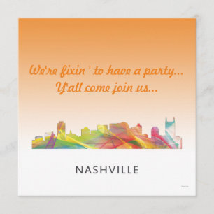 NASCHVILLE, TENNESSEE SKYLINE WB1 - SAVE THE DATE