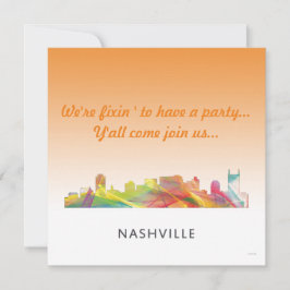 NASCHVILLE, TENNESSEE SKYLINE WB1 - SAVE THE DATE