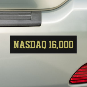 NASDAQ 16000 Börsenfeier Autoaufkleber