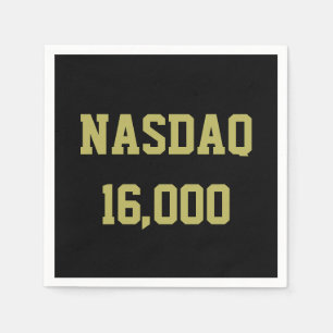 NASDAQ 16000 Stock Market Celebration Serviette