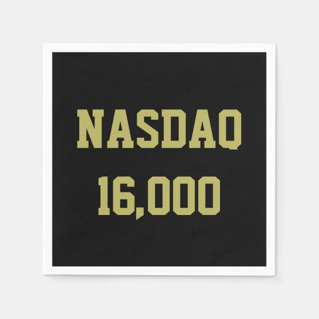 NASDAQ 16000 Stock Market Celebration Serviette (Vorderseite)