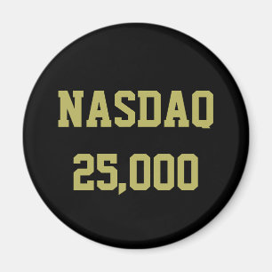 NASDAQ 25000 Börsenfeier Magnet