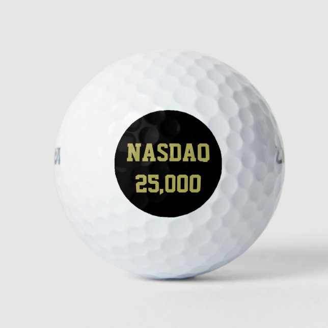 NASDAQ 25000 Stock Market Celebration Golfball (Vorderseite)